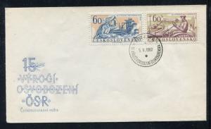 Czechoslovakia Cover 15th Ann of Liberation 1960 Judaica. x27882