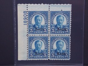 US SCOTT #674 PLATE BLOCK VF-XF OG NH SCV $400 AK 6/3/24