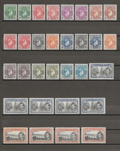 NIGERIA 1938/51 + Shades + Perfs MINT