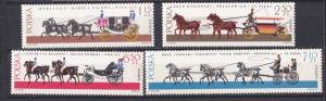 Poland # 1378-1386, Horse Drawn Carriages, NH, 1/2 Cat.