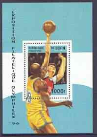 BENIN - 1996 - Olymphilex Stamp Exh. - Perf Min Sheet - Mint Never Hinged