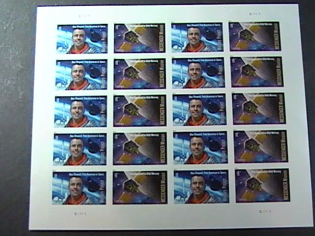 U.S.# 4527-4528(4528a)-MINT/NH--PANE OF 20---SPACE FIRSTS----2011