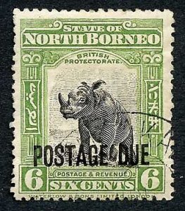 North Borneo SGD59 6c opt at foot used Cat 26 Pounds