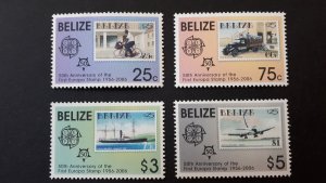 50th anniversary of EUROPA stamps - Belize ** MNH Full set