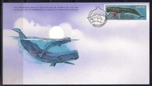 SWA FDC card Sc 440 Cousteau Society Sperm Whale  L88