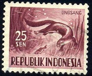 Otter, Indonesia stamp SC#428 used