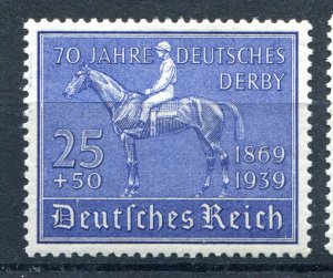 GERMANY 3rd REICH 1939 BLUE RIBBON 75th ANNIVERSARY SCOTT B144 PERFECT MNH