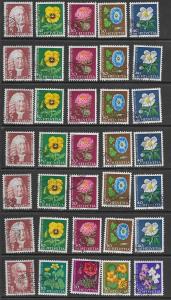 Switzerland B277-81,287-91,298-302 used sets,  f-vf, see desc. 2019CV $99.25