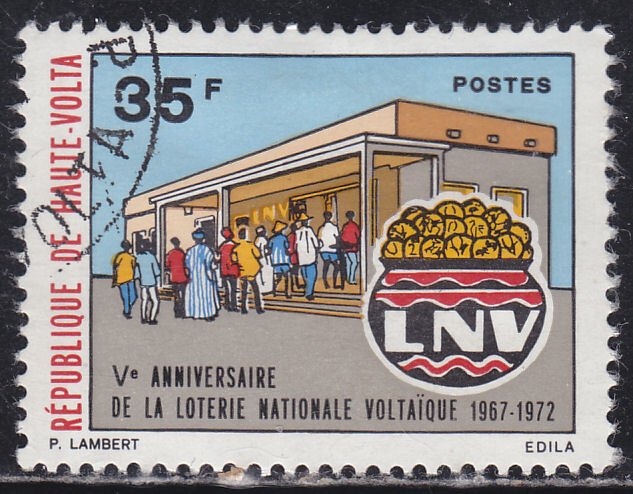 Burkina Faso 281 National Lottery Office 1972