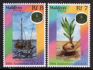 Maldive Islands 2078A-2078B MNH VF