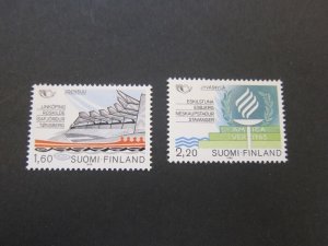 Finland 1986 Sc 738-9 set MNH