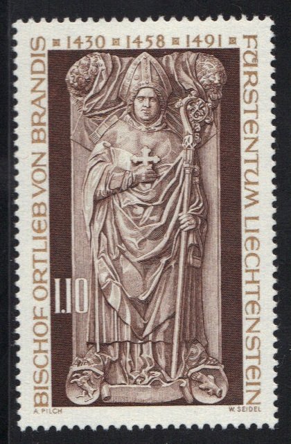 Liechtenstein #614  MNH  1976  Bishop von Brandis of Chur