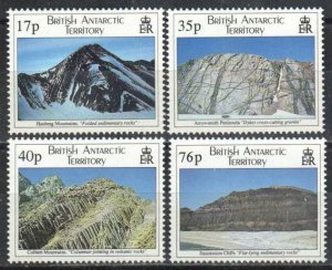 British Antarctic Territory Stamp 231-234  - Mountains and Cliffs