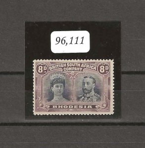 RHODESIA 1910/13 SG 146 MINT. CERTS