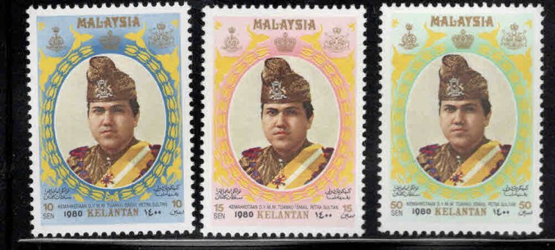Malaysia Kelantan Scott 112-114 MNH** 1980 Sultan set