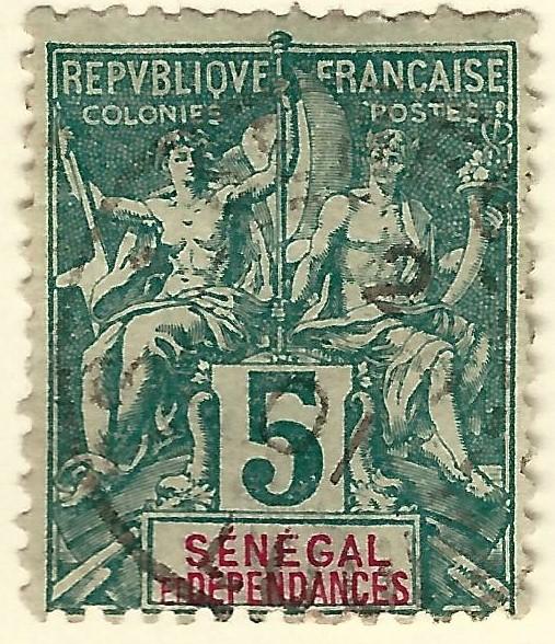 Senegal Sc #38 Used Fine...French Colonies are Hot!