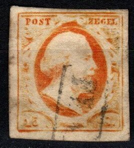 Netherlands #3 F-VF Used CV $130.00 (X4170)