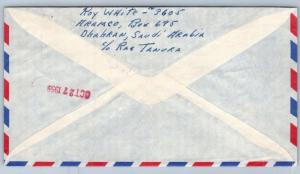 GOLDPATH: Saudi Arabia cover,  1959, To Scranton PA USA, CBHW_07_03