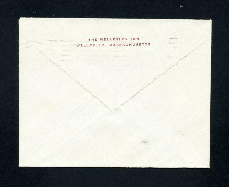 # 899 on cover from Wellesley Inn, Wellesley, MA to Berryville, VA - 11-30-1943