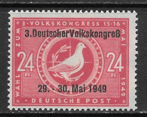 DDR Scott 10N47 MNHOG - 1949 3rd German People's Congress O/P - SCV $1.60