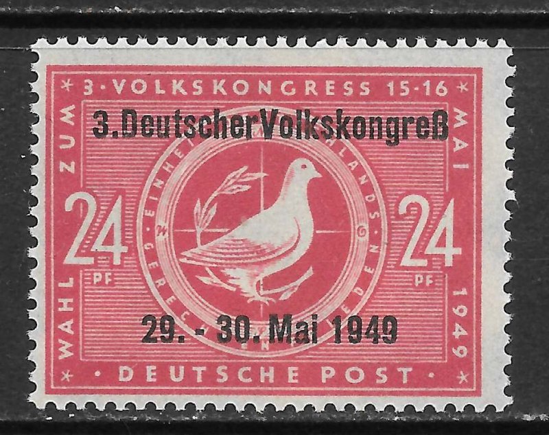 DDR Scott 10N47 MNHOG - 1949 3rd German People's Congress O/P - SCV $1.60