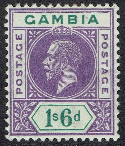 GAMBIA 1912 KGV 1/6