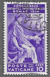 Vatican (1935) - Scott # 42,  Used