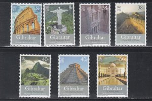 Gibraltar # 1146-1152, Modern 7 Wonders of the World, Mint NH, 1/2 Cat.