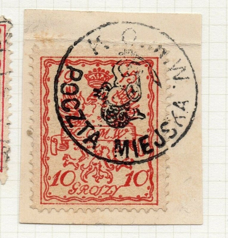 Poland Warsaw 1915 Early Issue Fine Used 10gr. Postmark NW-14467