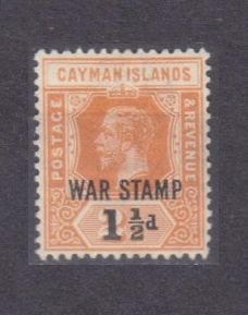 1919 Cayman Islands 49 King George V - Overprint