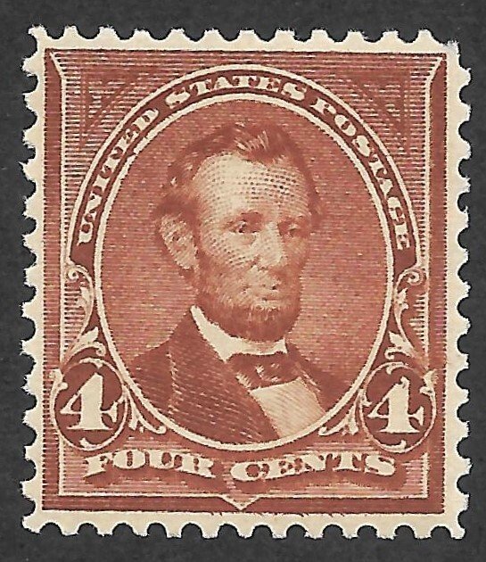Doyle's_Stamps: Choice 1898 4-Cent Small Triangle Lincoln, Scott #280b**