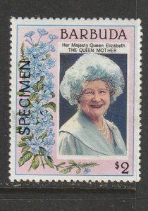 1985 Antigua-Barbuda - Sc 692S - MH VF - 1 single - Queen Mother - SPECIMEN