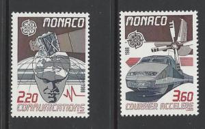 Monaco 1988 Europa Transportation VF MNH (1623-4)