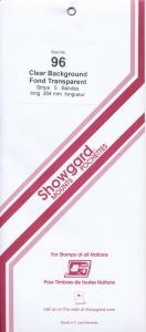 Showgard Stamp Mount Size 96/264 mm - CLEAR (Pack of 5) (96x264 96mm)  STRIP 