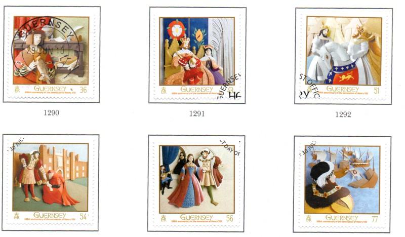 Guernsey Sc 1045-0 2009 Henry VIII stamp set used