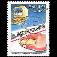 BRAZIL 1995 - Scott# 2569 Newpaper 170th. Set of 1 NH