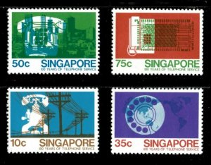 Singapore 1979 - Telephone Service Centenary - Set of 4v - Scott 325-28 - MNH