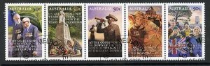 Australia SG2977a 2008 Lest We Forget Set Strip of 5 Fine Used