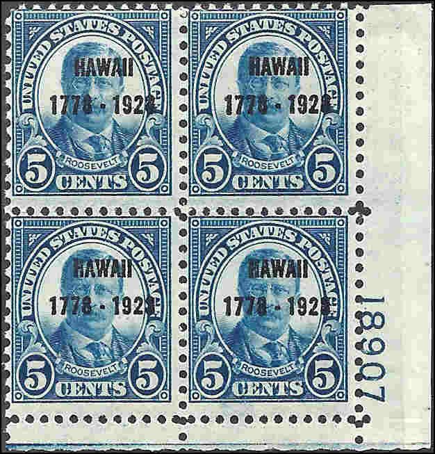 648 Mint,OG,NH... Plate Block of 4... SCV $375.00