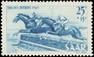 Saar #B67-B68, Complete Set(2), 1949, Horses, Hinged