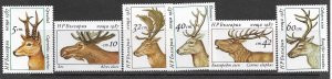 Bulgaria 3256-61 MNH Deer set cpl.  x 10 sets, vf. 2022 CV $ 28.00