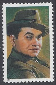 #3446 33c Legends of Hollywood Edward G. Robinson 2000 Mint NH