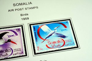 COLOR PRINTED ITALIAN SOMALIA 1903-1960 STAMP ALBUM PAGES (45 illustrated pages)