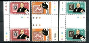 Falkland Islands #291 - 293 set of MNH Gutter Pairs