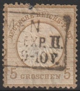 Germany #6 USED tear top center