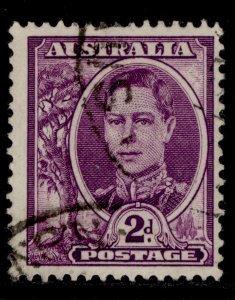 AUSTRALIA GVI SG205, 2d bright purple, FINE USED.