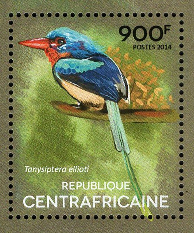 Kingfishers Stamp Birds Megaceryle Alcyon Syma Torotoro S/S MNH #5185-5188