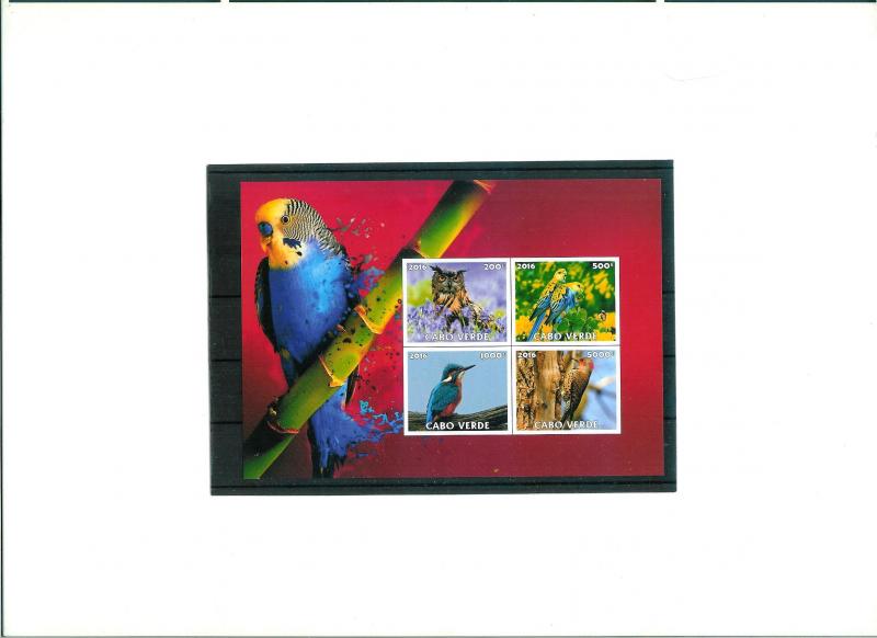 Cape Verde - BIRDS - S/S  imperf. MNH