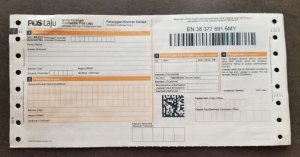 *FREE SHIP Malaysia Post Poslaju Local Parcel Express Mail Tracking (Form MNH