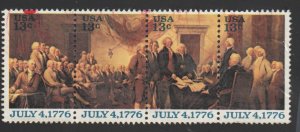 SC# 1691-94 - (13c) -  Declaration of Independence, used strip of 4